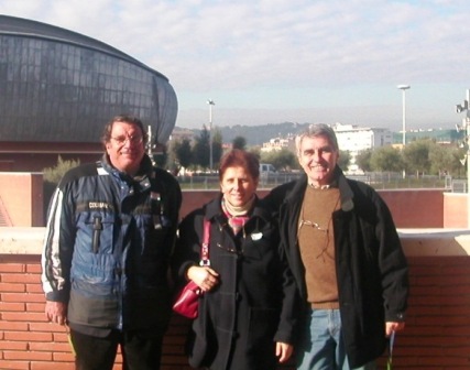 Con Gianni Barbarella e Ugo Borrelli durante una visita di studio coi nostri ragazzi